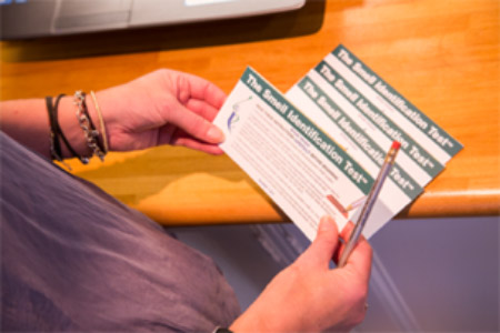 How to complete the saliva sample and “scratch and sniff” smell identification test